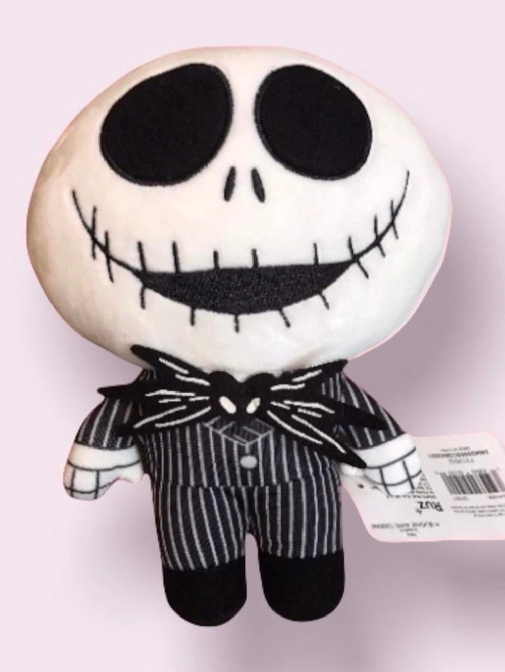 Disney Jack Skellington 2021 Plush Black & White NWT